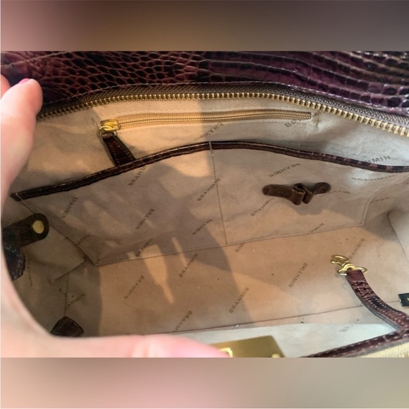 Brahmin Annabelle Rare Tri-texture Anaconda Satchel - Picture 11 of 11